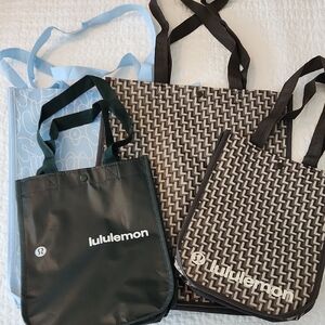 Lululemon Tote Bag Set - 2 Small, 2 Large
